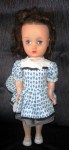 reliable posie walker 1950s doll blue print dress